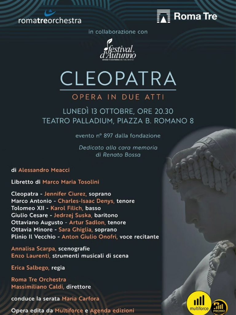 Manifesto dell'Opera Lirica - Cleopatra al Teatro Palladium di Roma